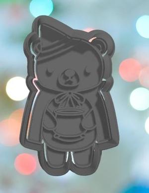 Halloween Spooky Bear Witch Cookie Cutter
