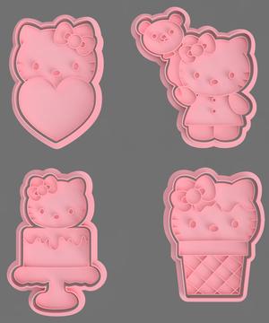 HELLO KITTY CUTTERS FOR COOKIES AND FONDANT