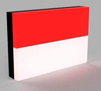 World Flags - Indonesia LED Lamp