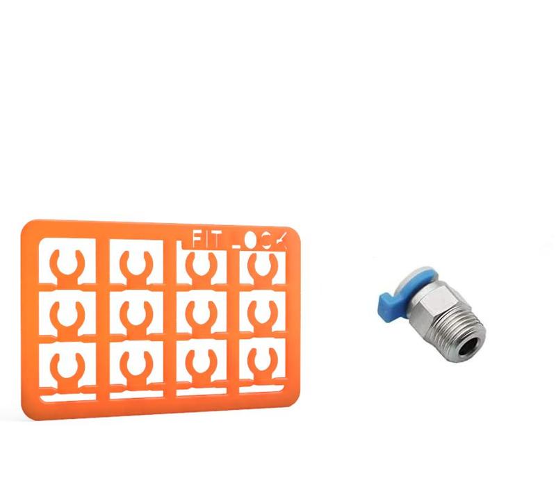 Fittings Collet clips - Kit card 12pcs