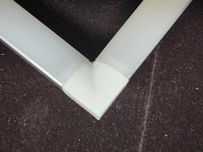 45 Degree LED Channel - 140 Degree Corner Diffuser Connector