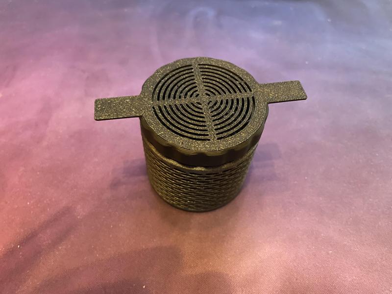 Silica Container Cap with two lips