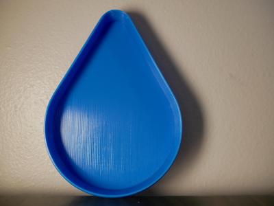 Rain drop desk tray