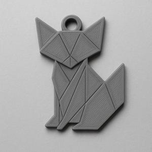 Origami Fox keychain