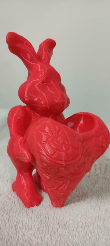 heart rabbit vase
