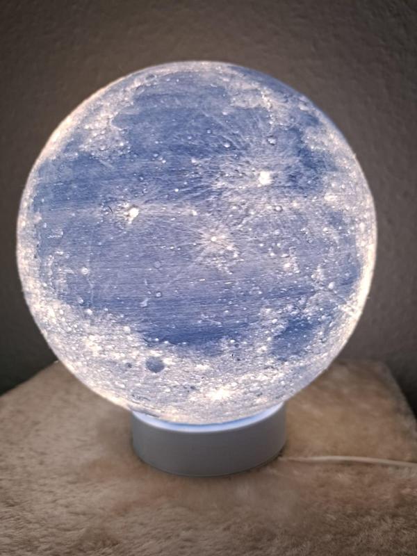 Moon Lamp made from IKEA Fado Lamp