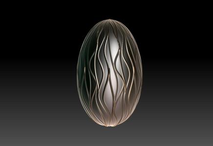 Easter ornament 02 - FDM, Resin, dual material variant included