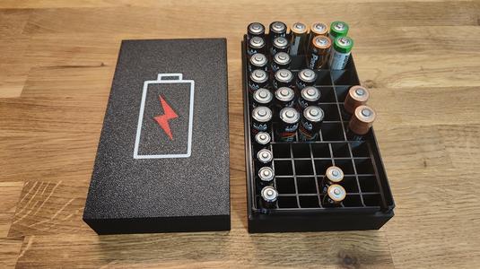 AA and AAA battery box