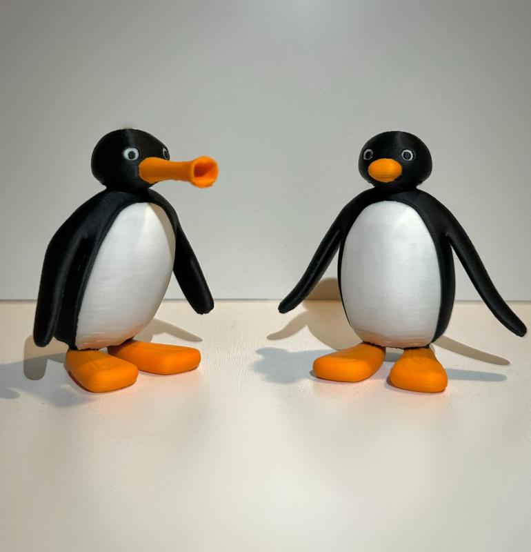 Pingu colorized for Bambu AMS and Prusa MMU