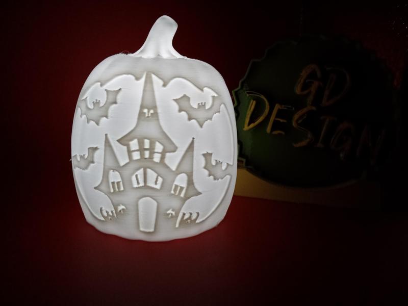 Haunted House Halloween Pumpkin Lights
