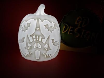 Haunted House Halloween Pumpkin Lights