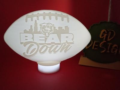 CHICAGO BEARS VER 3 NFL FOOTBALL LIGHT