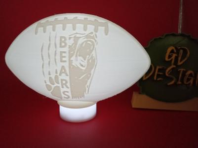 CHICAGO BEARS VER 13 NFL FOOTBALL LIGHT