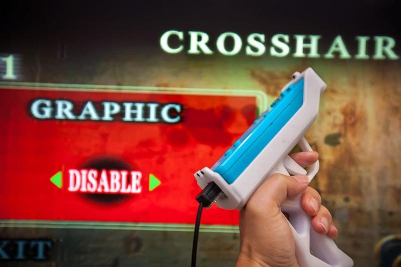 Wii Remote Light Gun With Pistol Sights And Trigger Spring