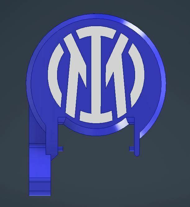 inter logo lid for beerhandle