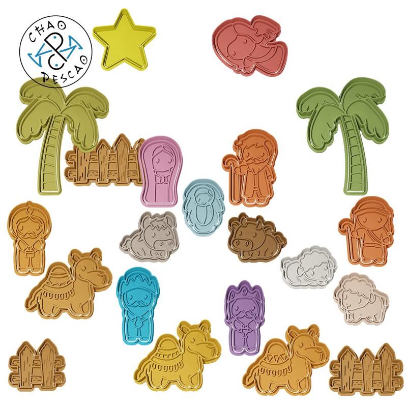 Nativity SET (21 files) - Cookie Cutter - Fondant - Polymer Clay