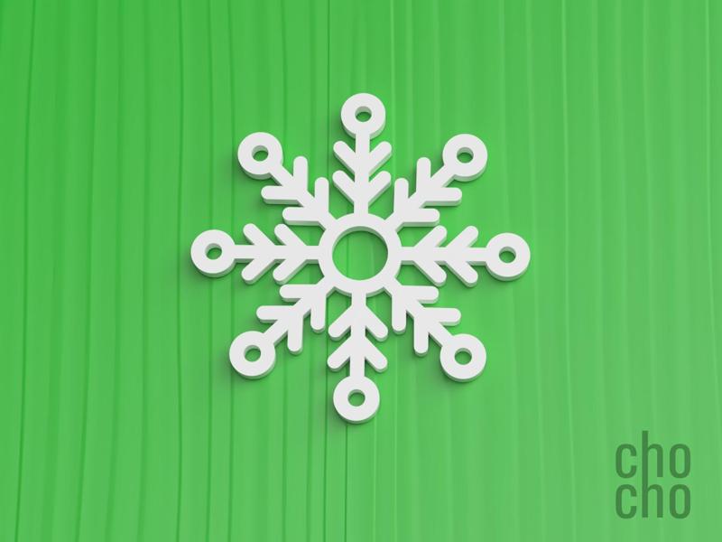 Snowflakes Christmas Ornament Collection 08