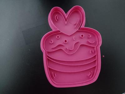 Valentine's Day Heart Cake Cookie Cutter