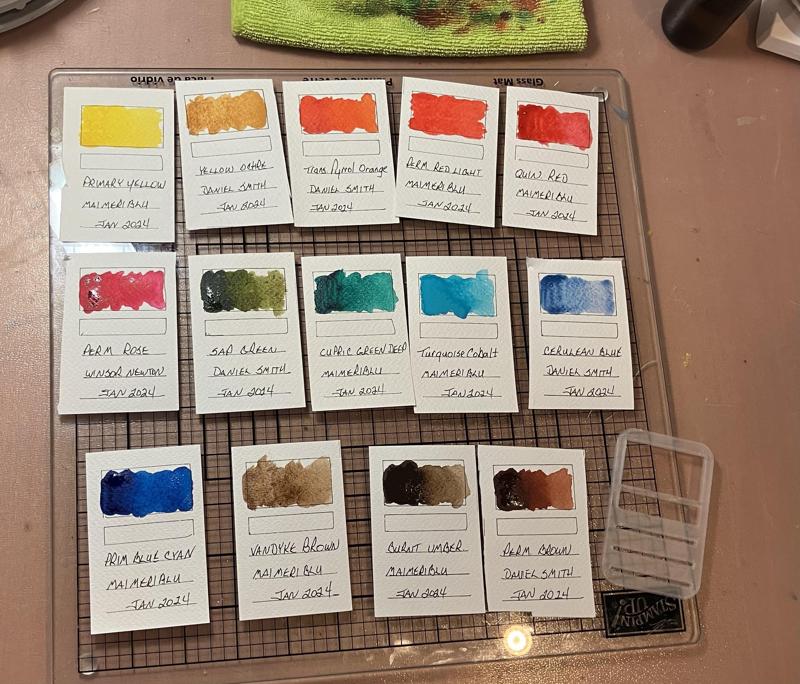 Watercolor Swatch Card Template (or Watercolour, if you prefer)