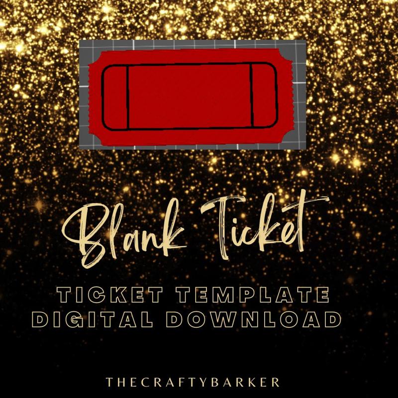 Ticket Template - Personalized-make your own ticket-fake ticket Gift -Party decoration -cake decor - love coupons