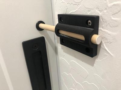 Barn (Sliding) Door Lock - Unlockable from Outside