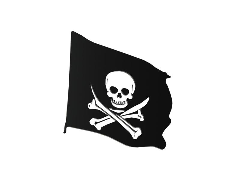 pirate flag wall art