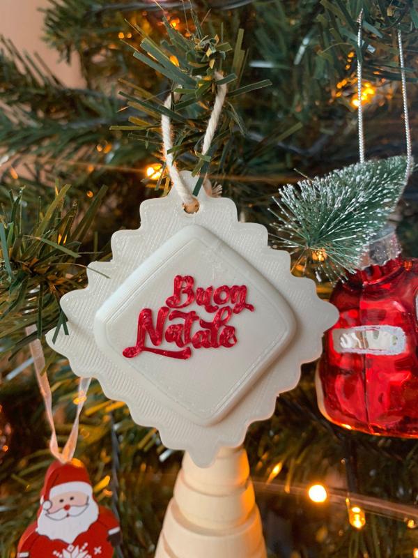 ravioli ornament buon natale
