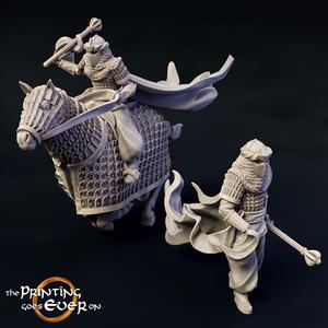 Dark Cataphract - On Foot and Mounted - Presupported