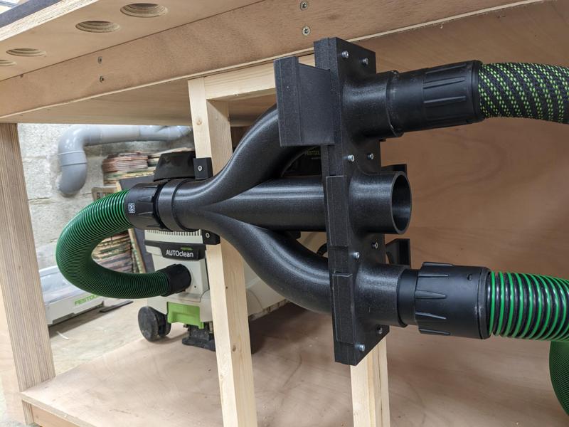 3-way blast gate for Festool hoses