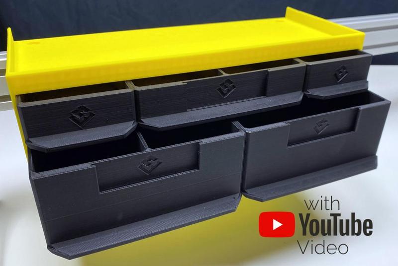 MT-SYSTEM Drawer Box L: Version 1xH2 + 1xH1 (Schubladenbox Gr. L)