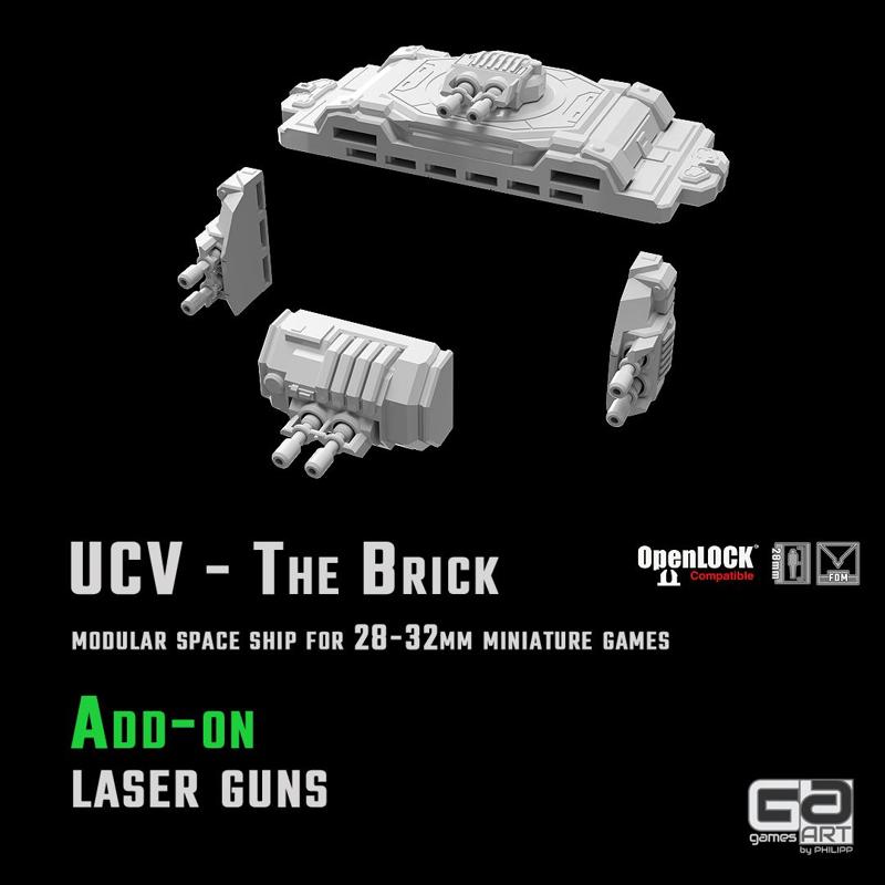 UCV - The Brick Add-on - laser guns