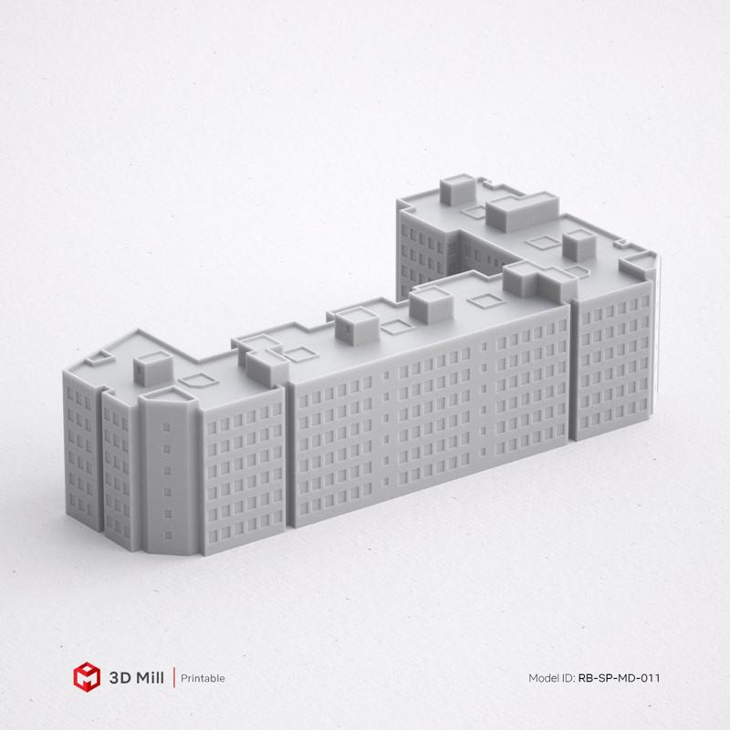 3D Print miniature building RB-SP-MD-011