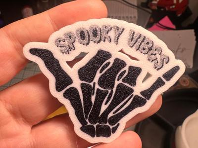 Spooky Vibes Hand Magnet