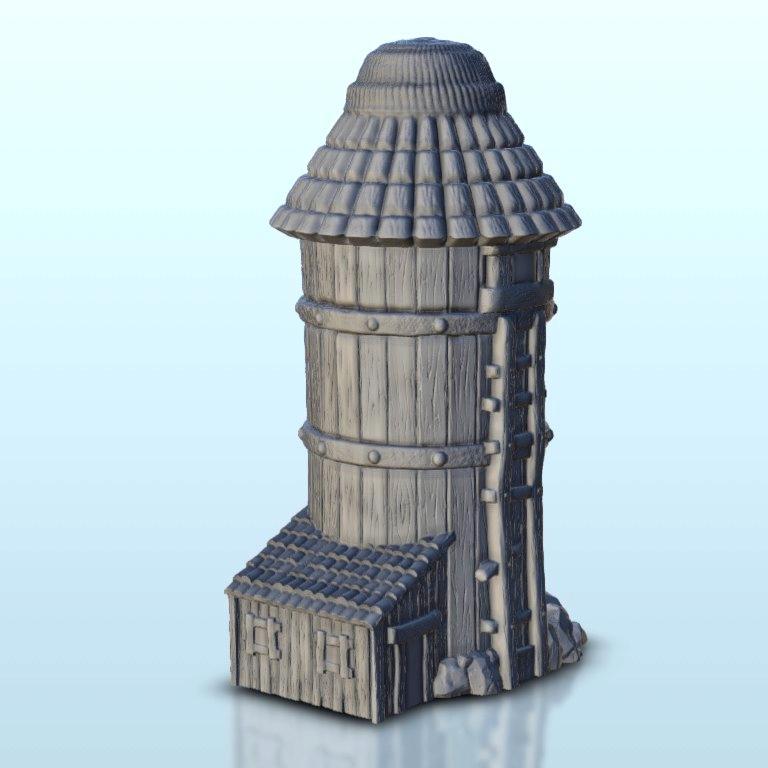 Grain storage building 9 - Farm Medieval scenery terrain wargame