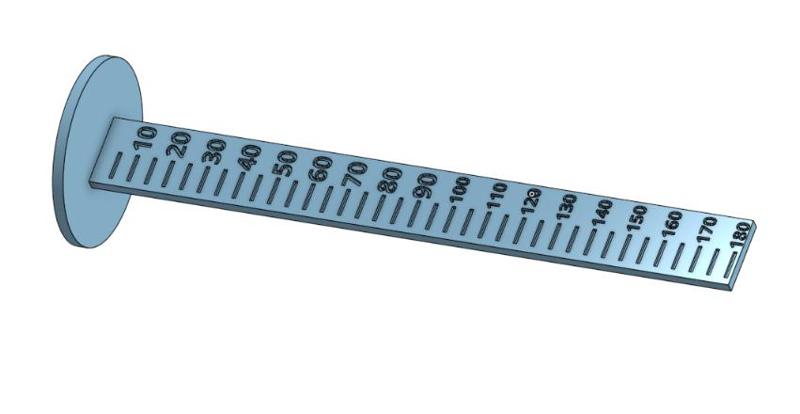 Airchamber measuring tool for motorcycle front suspension