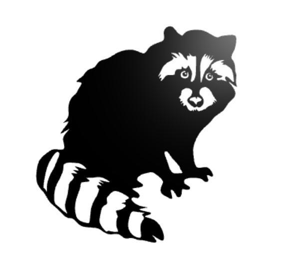 Raccoon wall decor