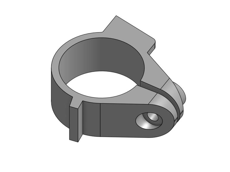 Bike air horn mount