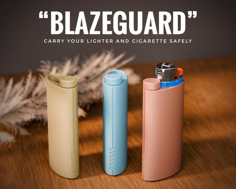 Bic Lighter and Cigarette or Joint Case