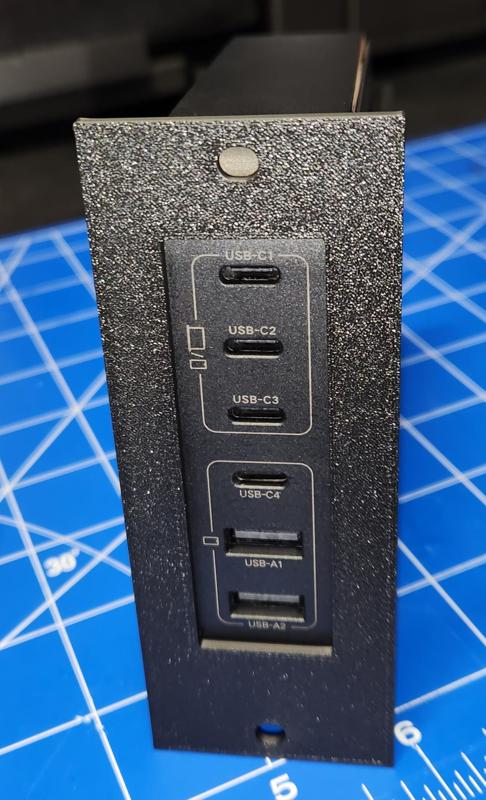 2.5U 19 inch rack front panel mount for Ugreen Nexode CD271 200W USB Charger