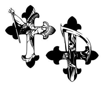 angel and death - cross
