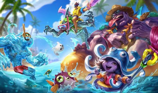 Pool Party Zac - 12 Variant Print Pack (League of Legends)