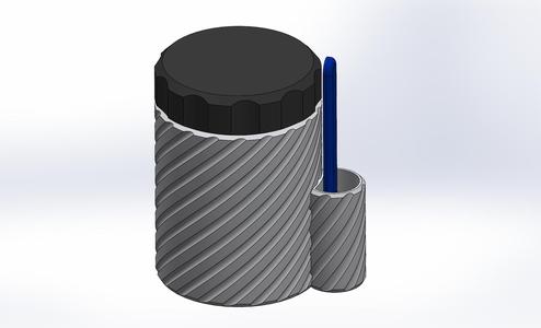 Container Jars with Lid and Scoop