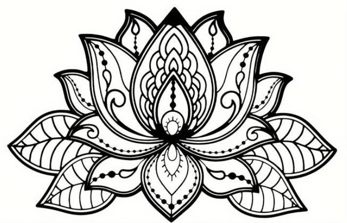Lotus Flower Mandala Wall Art