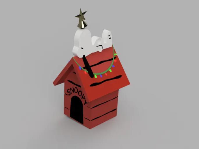 Snoopy's Doghouse Christmas Ornament