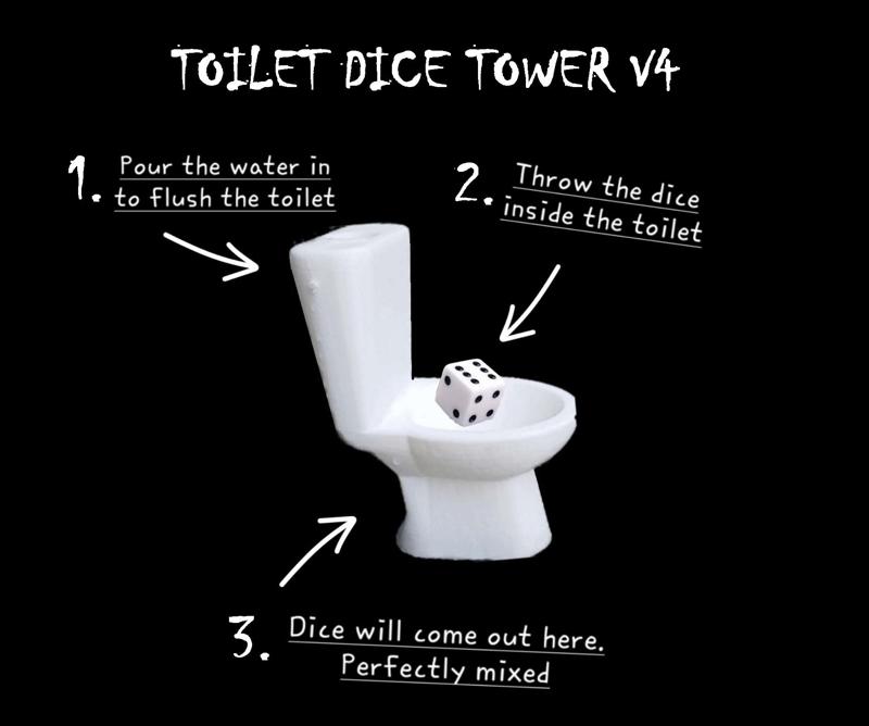 TOILET dice tower V4