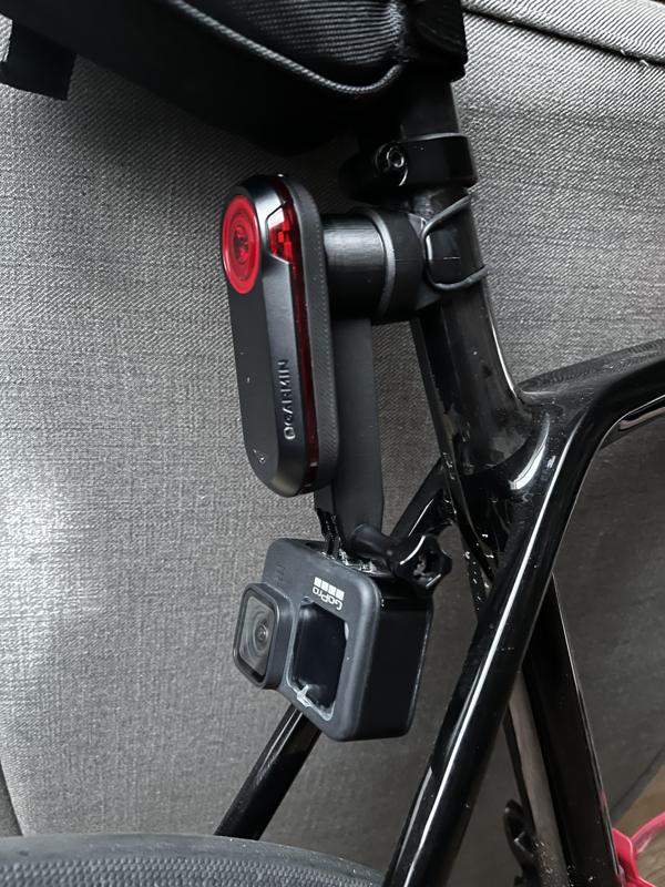 Garmin Varia radar + camera GoPro adapter