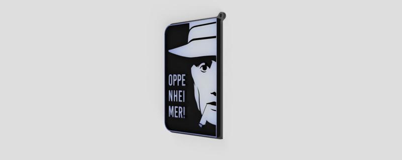 Stylish Oppenheimer 3D Keychain