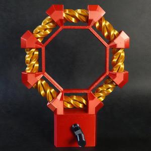 Annular barberpole illusion device