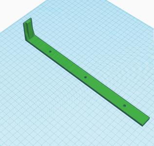 Léra / pravítko na předvrtávání