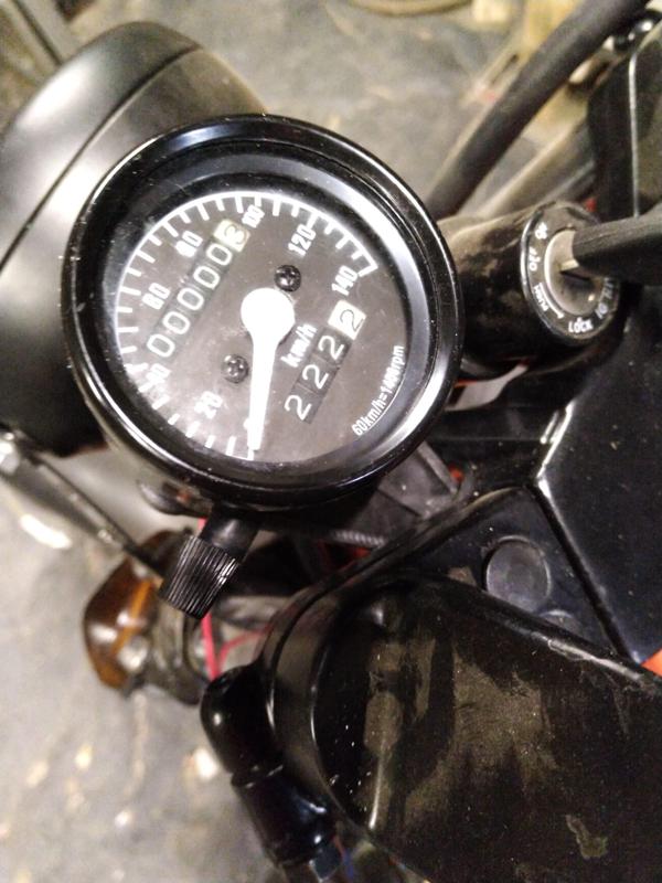 Bracket for motorcycle speedometer